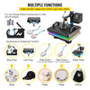 Vevor Heat Press Machine 12" x 15" 360° Swing Away Digital Sublimation 6-in-1 Combo 1050W New
