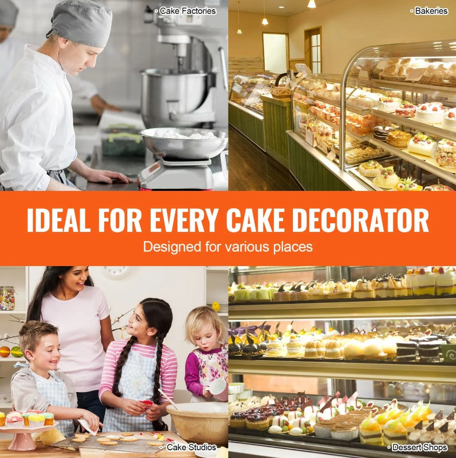 Vevor Cake Decorating Machine 6" to 14" Cake Frosting Spreader Adjustable Speed New