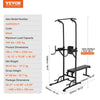 Vevor Power Tower 440 Lbs Capacity Height Adjustable Pull Up Bar with Dip Station and Bench New