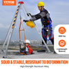 Vevor Confined Space Tripod Kit 2600 Lbs. Winch 8' Legs 98' Cable 32.8' Fall Arrester and Rescue Harness New