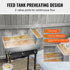 Vevor Maple Syrup Evaporator Pan 47 Gal Capacity Stainless Steel with Valves and Thermometer New