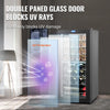 Vevor Dual Zone Wine Cooler 32-Bottle with LED Light and Touch Control New