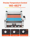 Vevor Electric 30 Hot Dog 11-Roller Grill Machine with Bun Warmer and Cover 1950W New