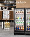 Vevor Commercial Beverage Refrigerator 5.7 Cu. Ft. Glass Door LED Lighting and Adjustable Shelves New