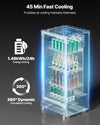 Vevor Commercial Beverage Refrigerator 5.7 Cu. Ft. Glass Door LED Lighting and Adjustable Shelves New