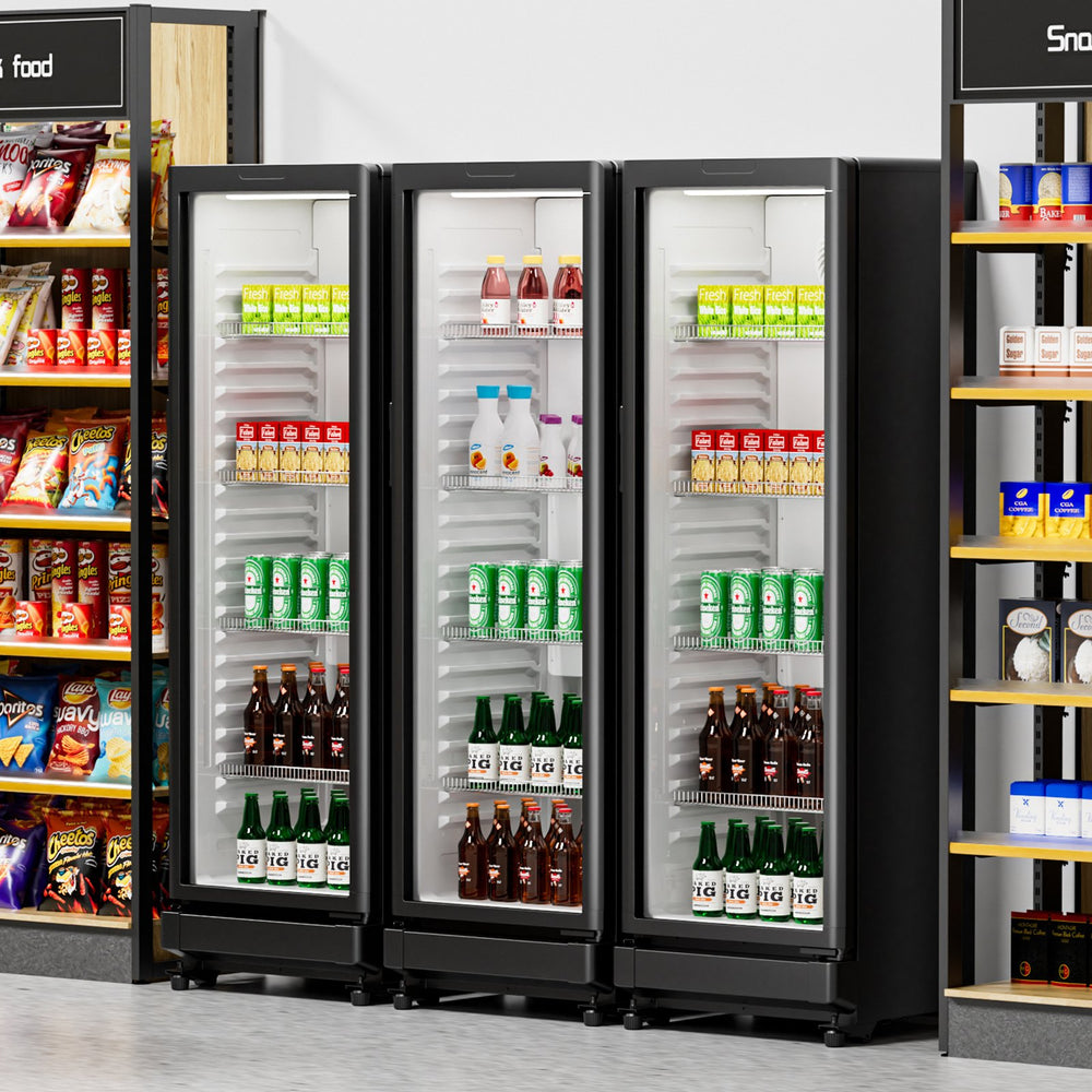 Vevor Commercial Beverage Refrigerator 8.1 Cu. Ft. Glass Door LED Lighting and Adjustable Shelves New