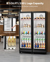 Vevor Commercial Beverage Refrigerator 8.1 Cu. Ft. Glass Door LED Lighting and Adjustable Shelves New