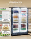 Vevor Commercial Beverage Refrigerator 8.1 Cu. Ft. Glass Door LED Lighting and Adjustable Shelves New
