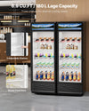 Vevor Commercial Beverage Refrigerator 6.9 Cu. Ft. Glass Door LED Lighting and Adjustable Shelves New
