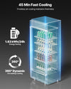 Vevor Commercial Beverage Refrigerator 9.7 Cu. Ft. Glass Door LED Lighting and Adjustable Shelves New