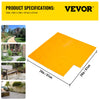 Vevor Concrete Stamping Mats 24" x 24" Slate Texture 4 PCS Polyurethane New