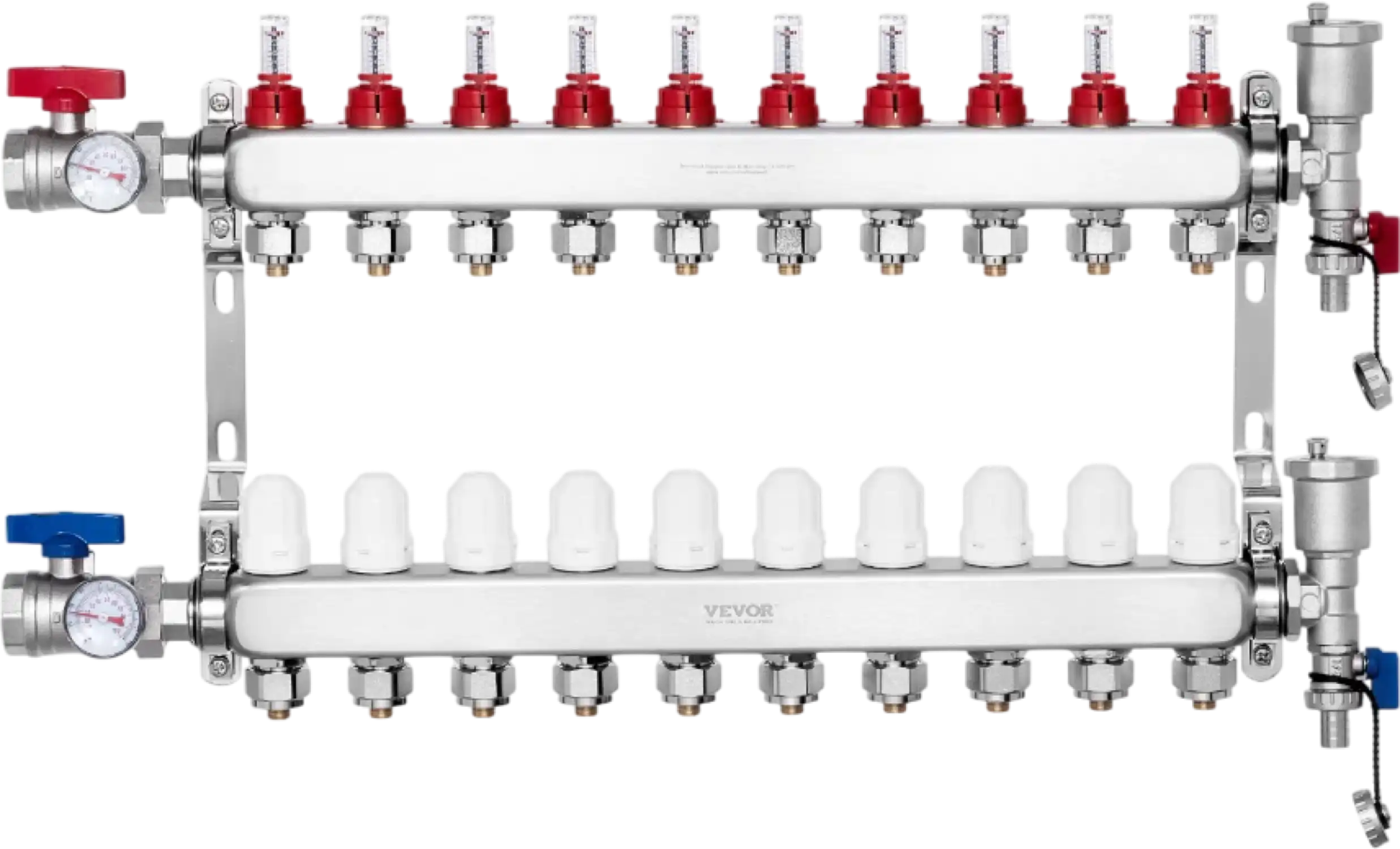 Vevor 10-Branch Radiant Heat Manifold for 1/2
