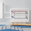 Vevor 10-Branch Radiant Heat Manifold for 1/2" PEX Tubing and Dual Temperature Gauges New