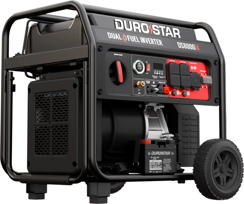 DuroStar 8,000 Watt Dual Fuel Open Frame Digital Inverter Generator