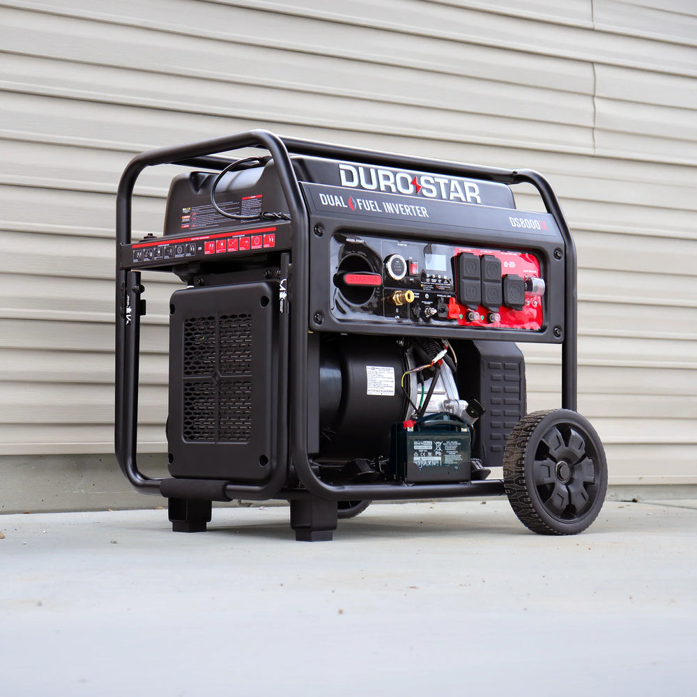 DuroStar DS8000iX Generator 6500W/8000W Dual Fuel Gas Propane Inverter Low THD CO Alert Remote Start New
