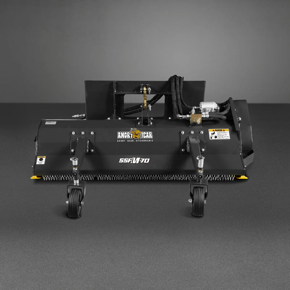 MechMaxx 68" Hydraulic Skid Steer Flail Mower Attachment,  SSFM-70