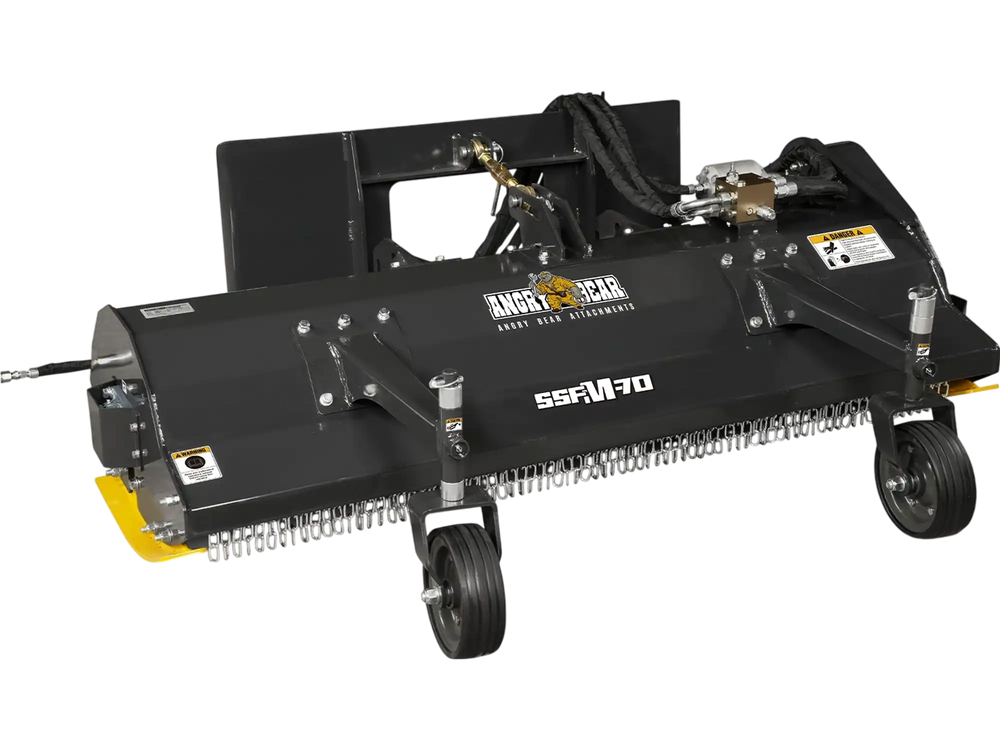 MechMaxx 68" Hydraulic Skid Steer Flail Mower Attachment,  SSFM-70