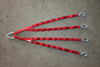 Makinex PHT sling attachment straps laid out with hooks