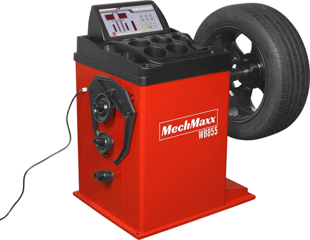 10-24" Rim Wheel Balancer Car Tire Balancing Machine 40 mm Shaft,  WB855