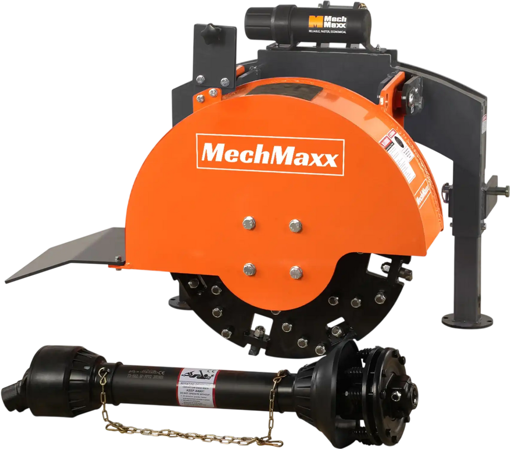 3-Point PTO Stump Grinder with 34 Carbide Teeth (PTO Shaft Included with Slip Clutch),  for 15-45HP Tractor,  SG24