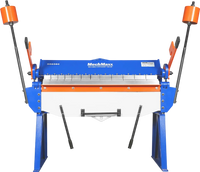 48” Manual Pan and Box Brake - Heavy Duty, Durable Construction, 12 Gauge Mild Steel, 135° Bending Angle, Individual Bending Fingers