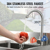 Vevor Stainless Steel Utility Sink 16.1"x13"x8.7" Commercial Single Bowl with Faucet NSF Certified New