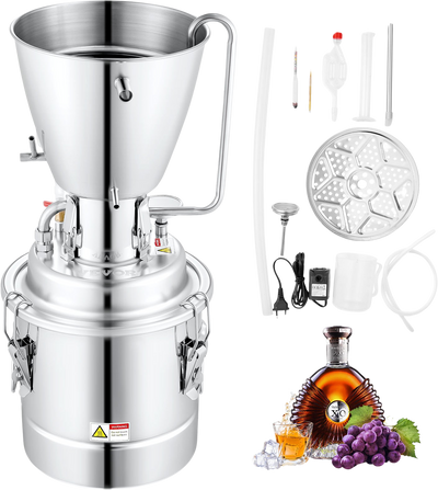 Vevor Alcohol Distiller 13-Gallon Machine DIY Whiskey Home Brewing Equipment New