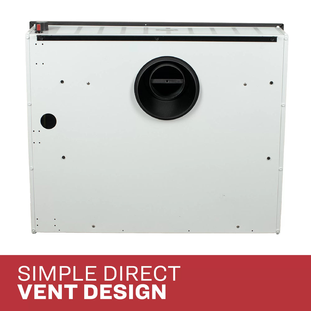 US Stove Ashley DVAG25-DF Wall Heater Dual Fuel Direct Vent 825 sq. ft. 25,000 BTU Furnace New