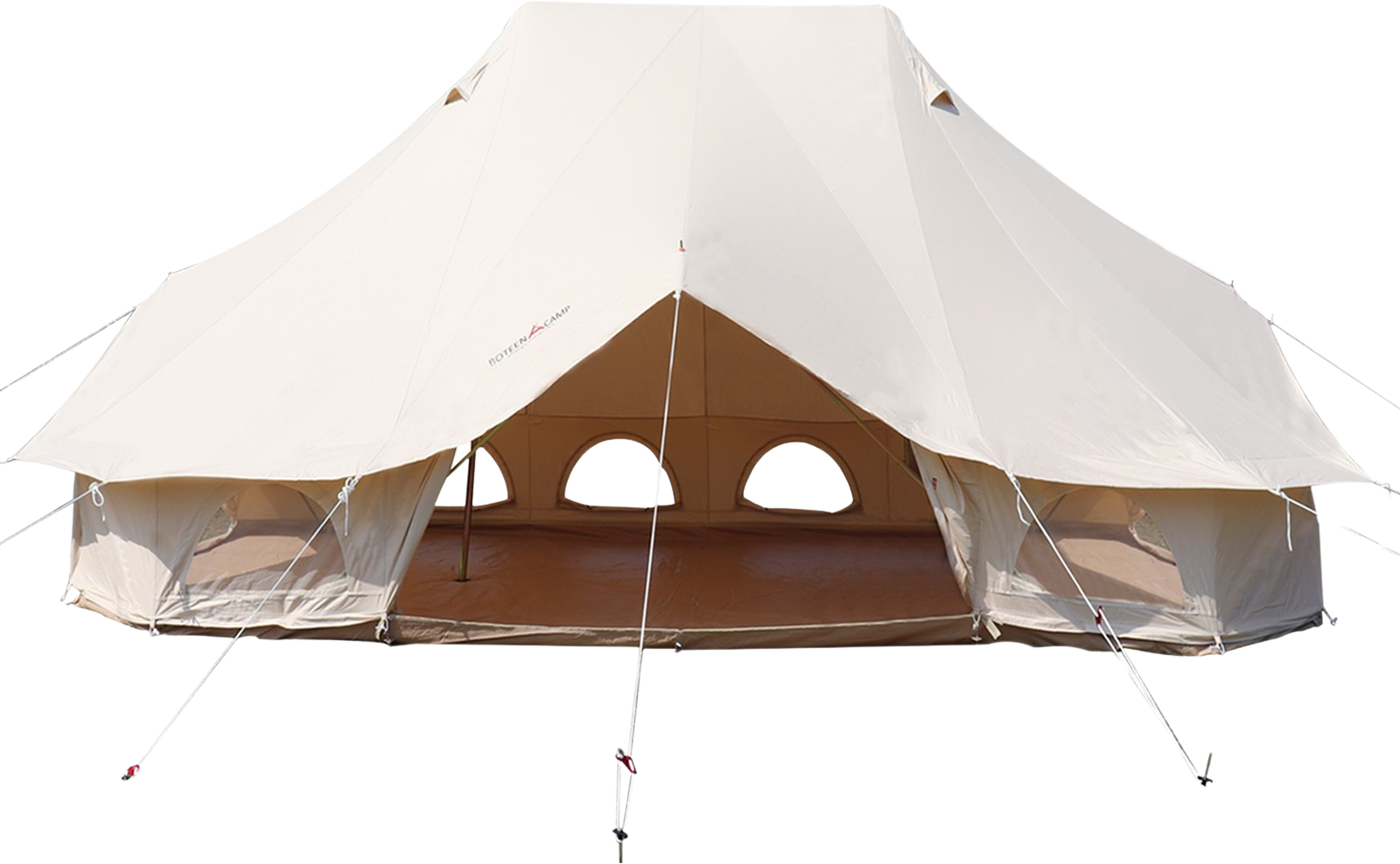 Vevor Bell Tent 6M 19.7' x 13.1' x 9.8' Yurt Beige Canvas Cotton For 8-12 People Portable 4 Season Teepee New