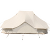 Vevor Bell Tent 6M 19.7' x 13.1' x 9.8' Yurt Beige Canvas Cotton For 8-12 People Portable 4 Season Teepee New