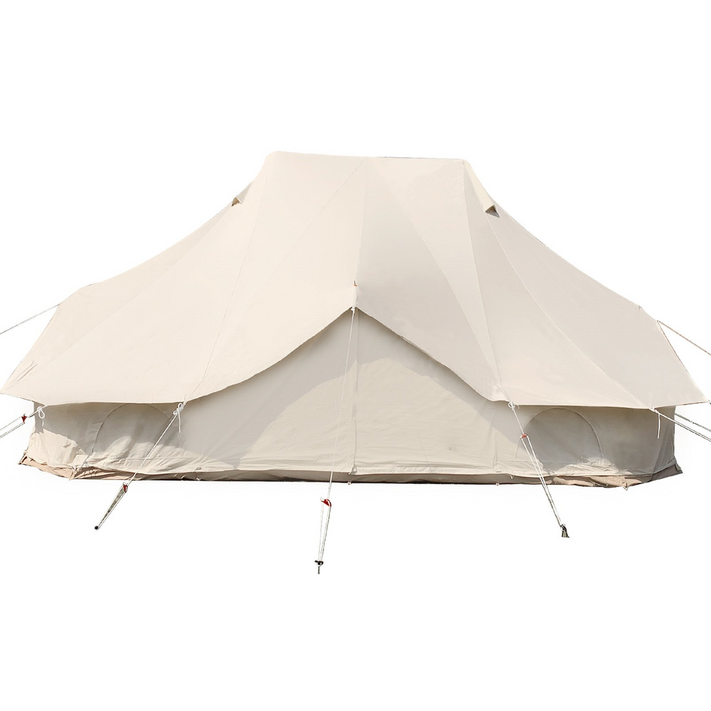 Vevor Bell Tent 6M 19.7' x 13.1' x 9.8' Yurt Beige Canvas Cotton For 8-12 People Portable 4 Season Teepee New