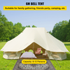 Vevor Bell Tent 6M 19.7' x 13.1' x 9.8' Yurt Beige Canvas Cotton For 8-12 People Portable 4 Season Teepee New