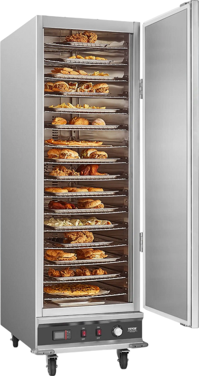 Vevor Food Warmer 16-Tier Cabinet Stainless Steel with Water Tray New