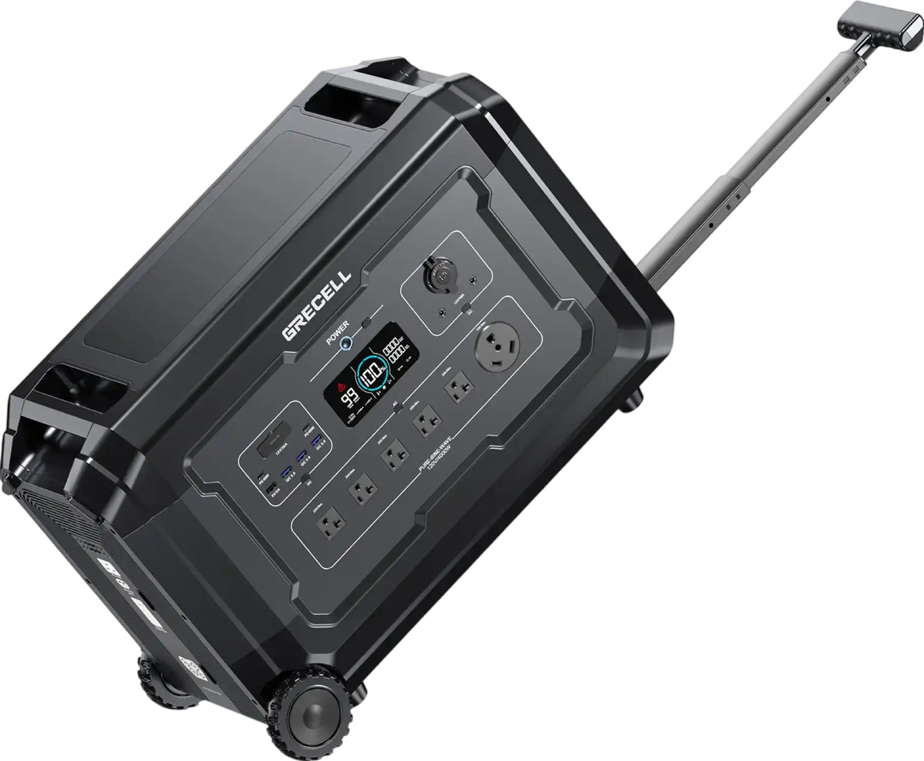 Grecell S5 Portable Power Station 4000W 5040Wh Expandable Capacity New