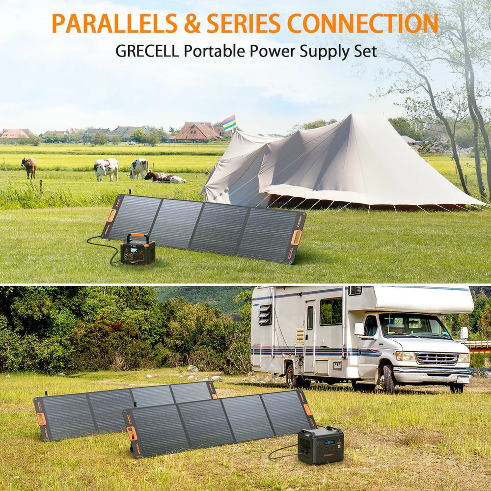 Grecell SP-200 Portable Solar Panel Foldable 200W New