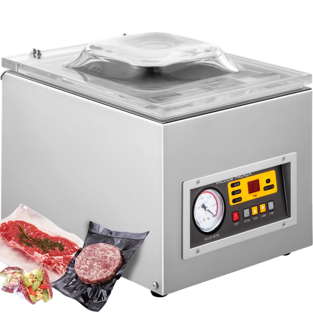 Vevor DZ-260S Vacuum Sealer Single Chamber Packaging Machine Food Saver New