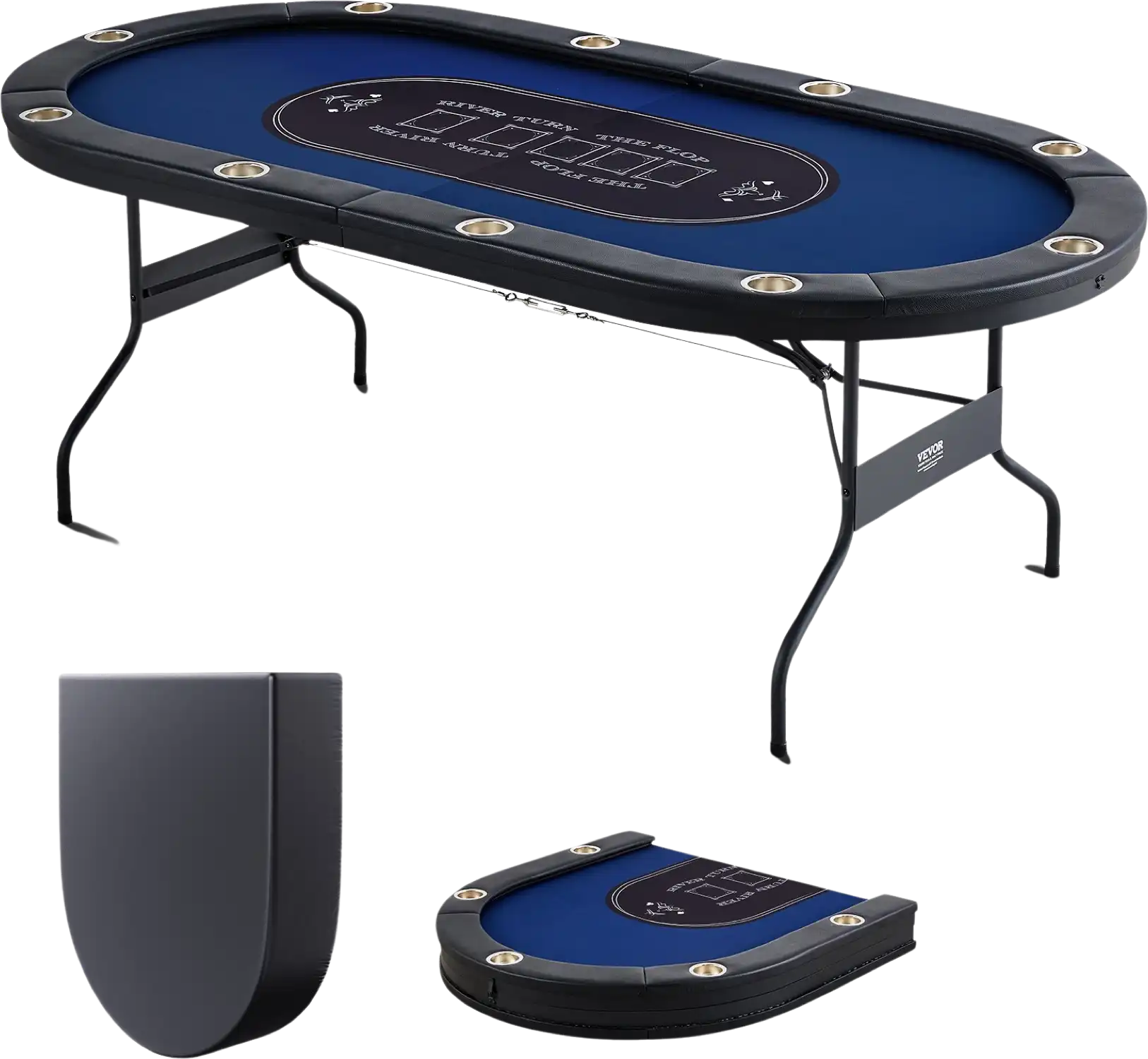 Vevor Poker Table 10-Player Foldable 84