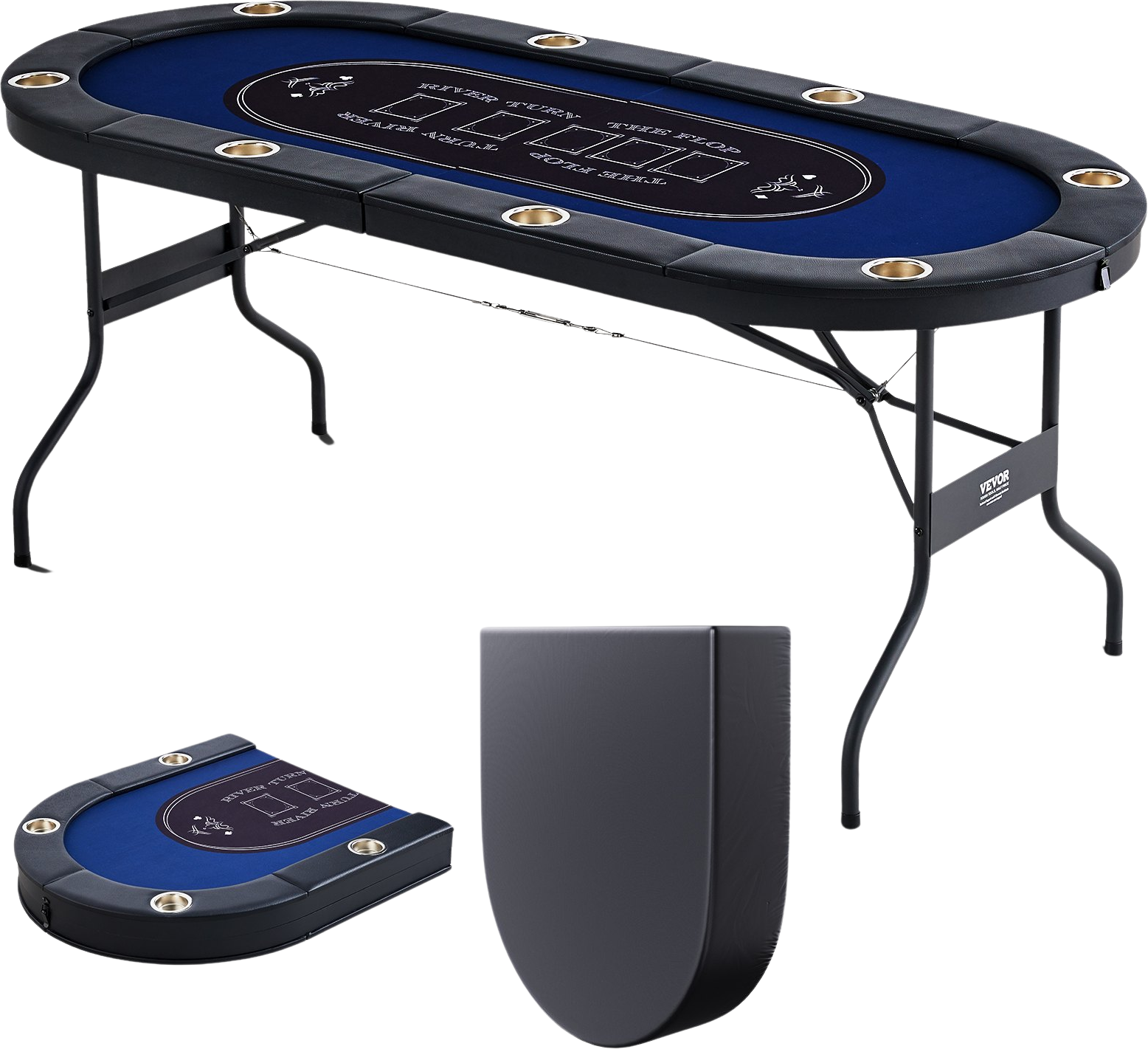 Vevor Poker Table 8-Player Foldable 72