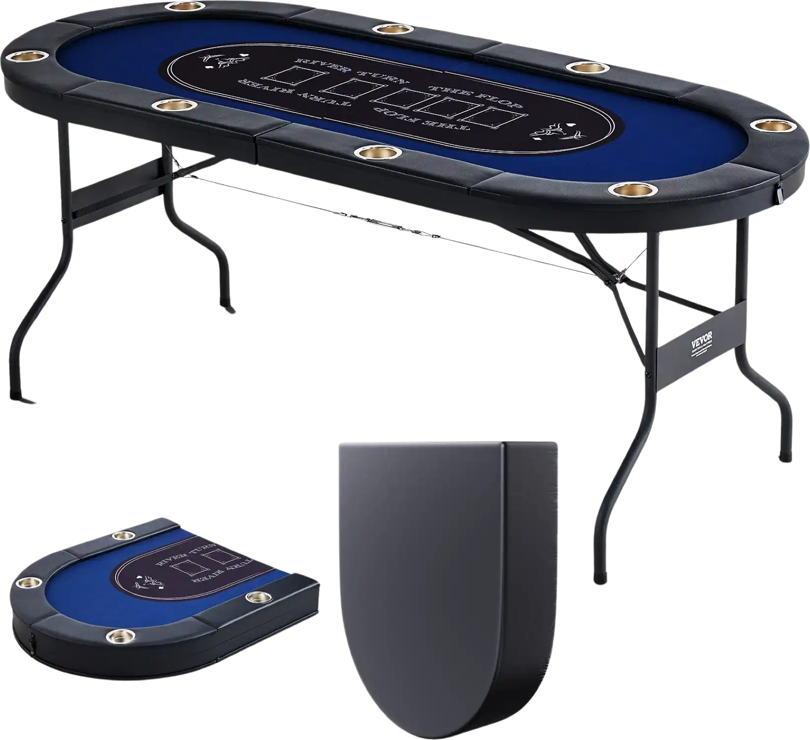 Vevor Poker Table 8-Player Foldable 72