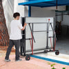 Vevor Foldable Ping Pong Table 108" x 60" Indoor/Outdoor with Net and Locking Wheels New