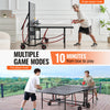 Vevor Foldable Ping Pong Table 108" x 60" Indoor/Outdoor with Net and Locking Wheels New