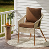 Deep Seat Chair Cushion Pads Set with Rope Belts for Indoor and Outdoor-Brown - Gallery View 1 of 9