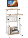 Standing Desk for Small Space Sit Stand Desk with Height Adjustable Desktop