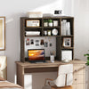 Desktop Bookshelf with 7 Open Cubbies and 3 Adjustable Shelves-Oak - Gallery View 1 of 11