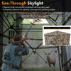 5-IN-1 detachable hunting blind with skylight, camouflage design, and 3 shooting windows for optimal visibility and.