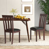 Dining Chair Set of 2 Upholstered Wooden Kitchen Chairs with Padded Seat and Rubber Wood Frame-Espresso - Gallery View 1 of 9