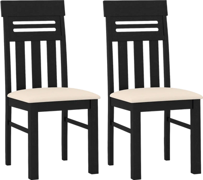 Costway High Back Dining Room Chairs Set of 2 51378511 New