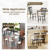 Set of 2 black farmhouse dining chairs with removable cushions, ideal for dining rooms, kitchens, or restaurants.