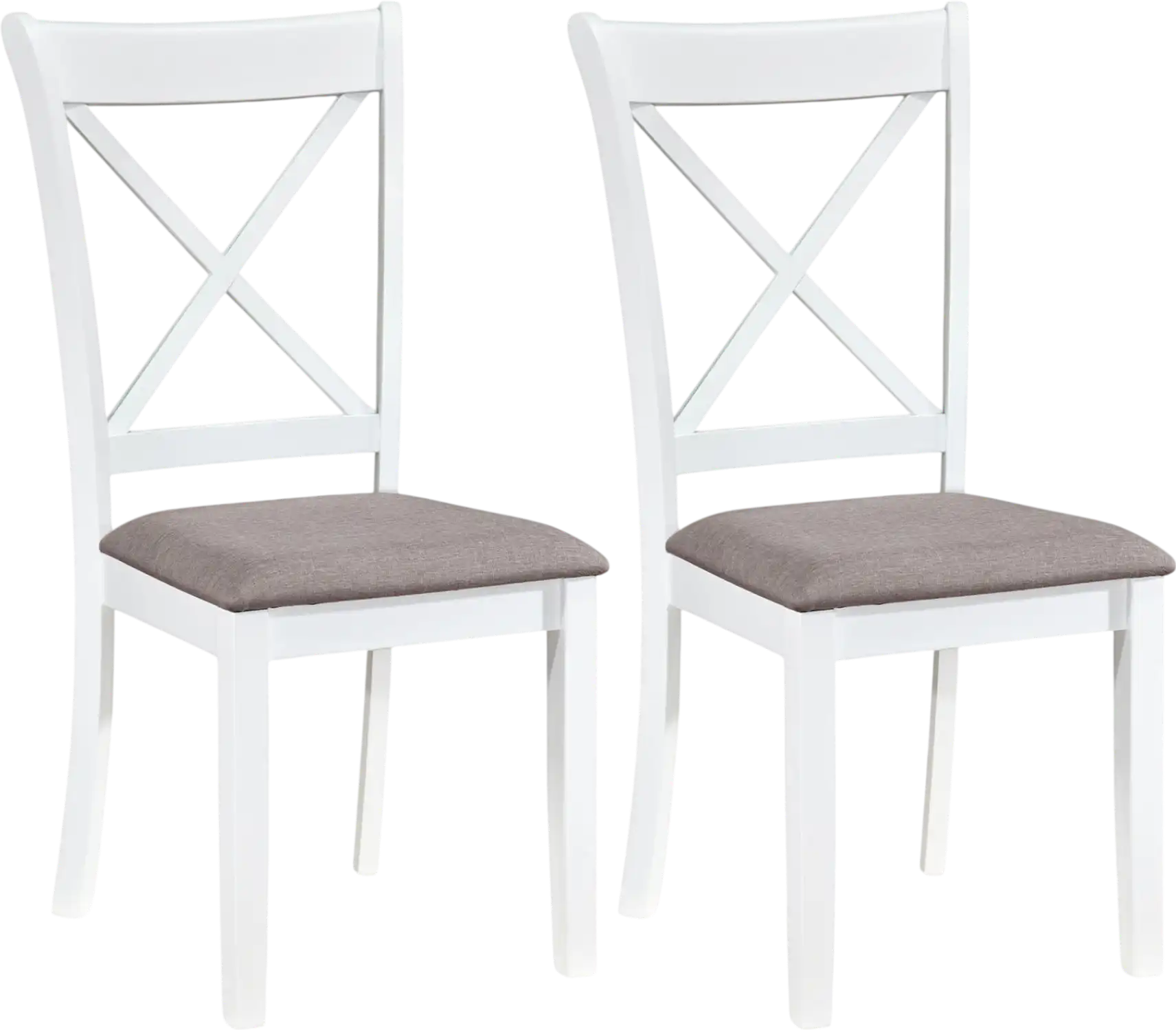 Costway Set of 2 Rubber Wood Dining Chairs Padded Seat Backrest 29172795 New