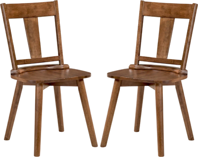 Costway Dining Chairs Set of 2 Solid Wood Backrest Kitchen Dining Room 52082306 New